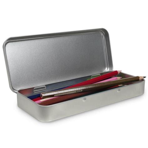 metal tin pencil box|metal pencil case with lock.